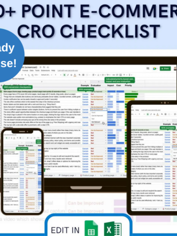 300+ Ultimate CRO Checklist Builder: The Game-Changer for Performance Marketers & Agencies!